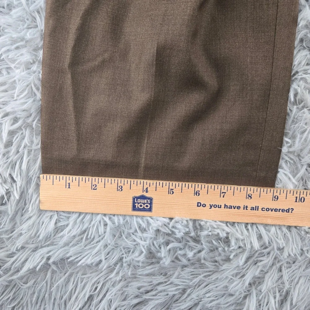 Roundtree & Yorke Mens 38x30 Brown Tan Black Easy Care‎ Dress Pants Bundle 3pk